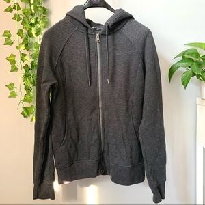 Tuff Athletics Dark Grey Zip Up Hoodie